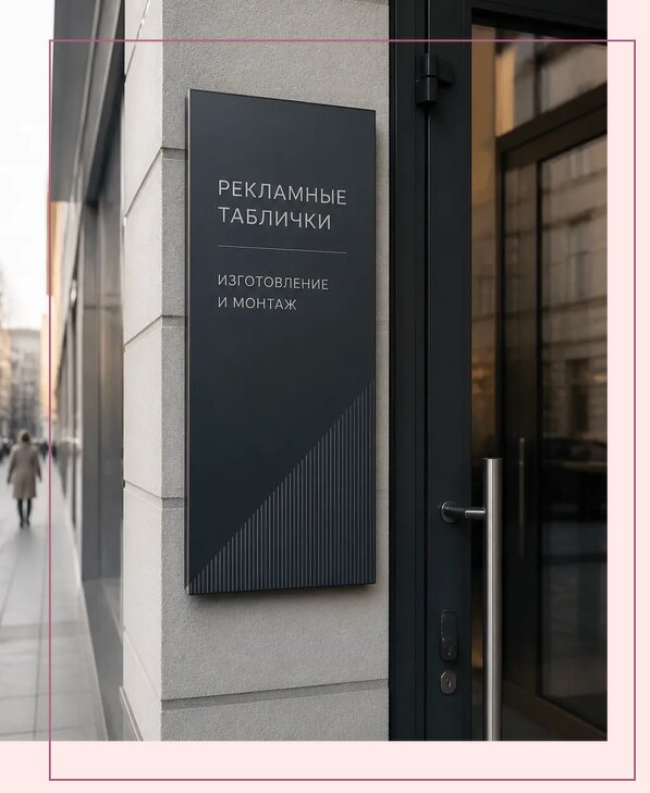 Рекламные таблички в Домодедове по цене от 4737 р. | Аванза-Дмд