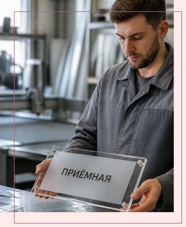 Таблички из оргстекла на заказ в Домодедове от 4105 р. | Аванза-Дмд