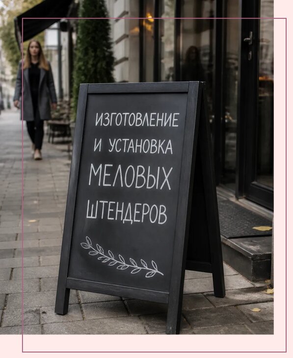 Меловые штендеры в Домодедове по цене от 6842 р. | Аванза-Дмд